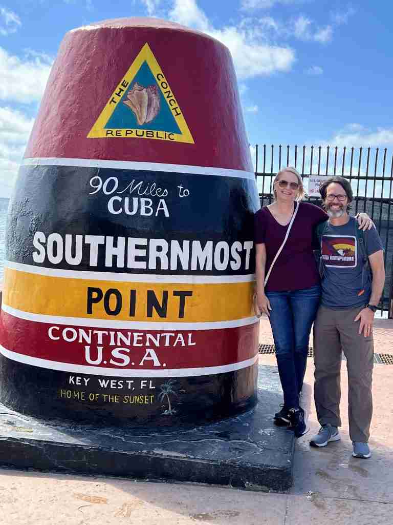 Southernmost point marker in Key West