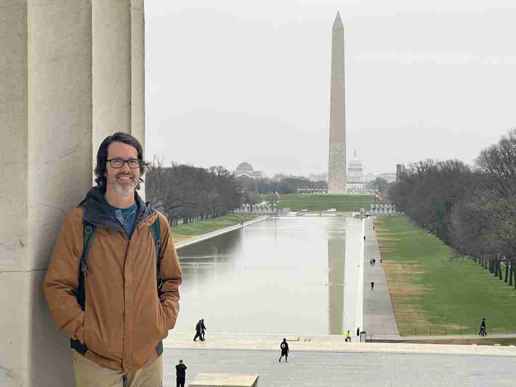View of Washington Monument from Lincoln Memorial