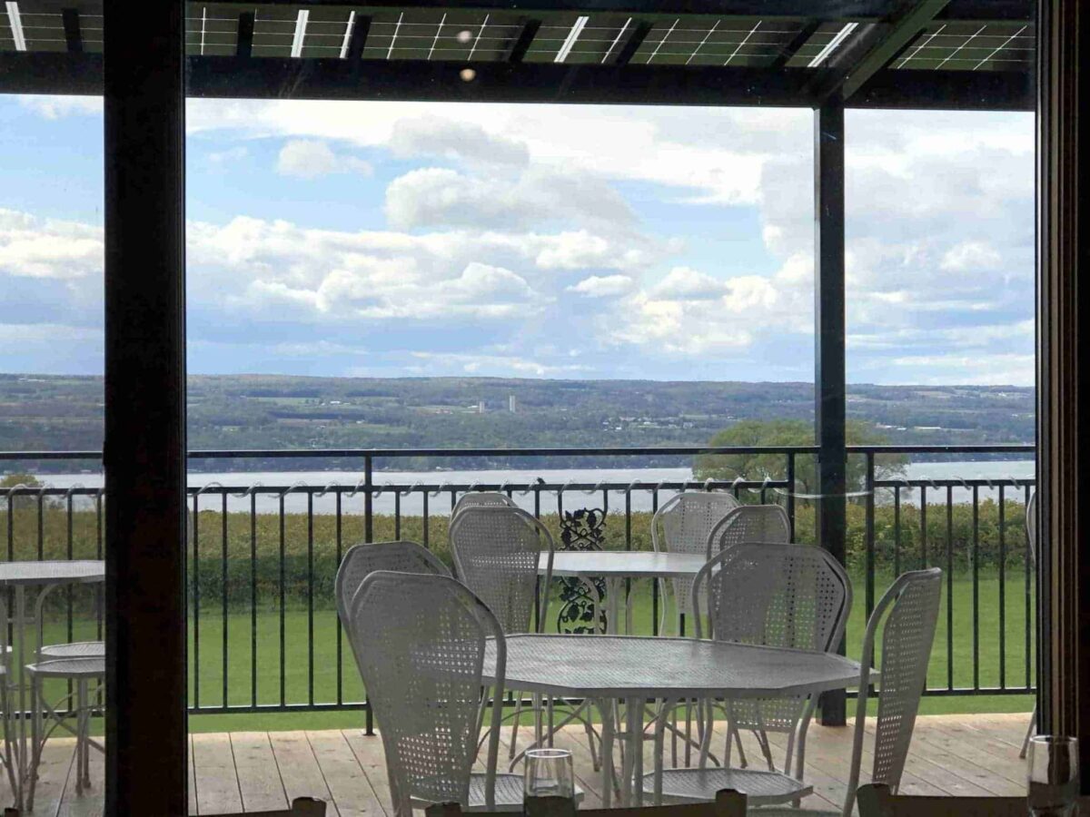 View of Seneca Lake from a winery