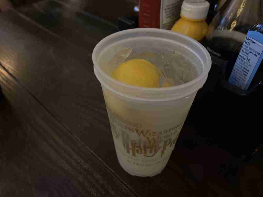 Lemon squash drink Harry Potter world