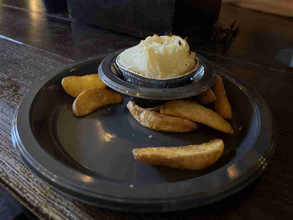Cottage pie at Leaky Cauldron