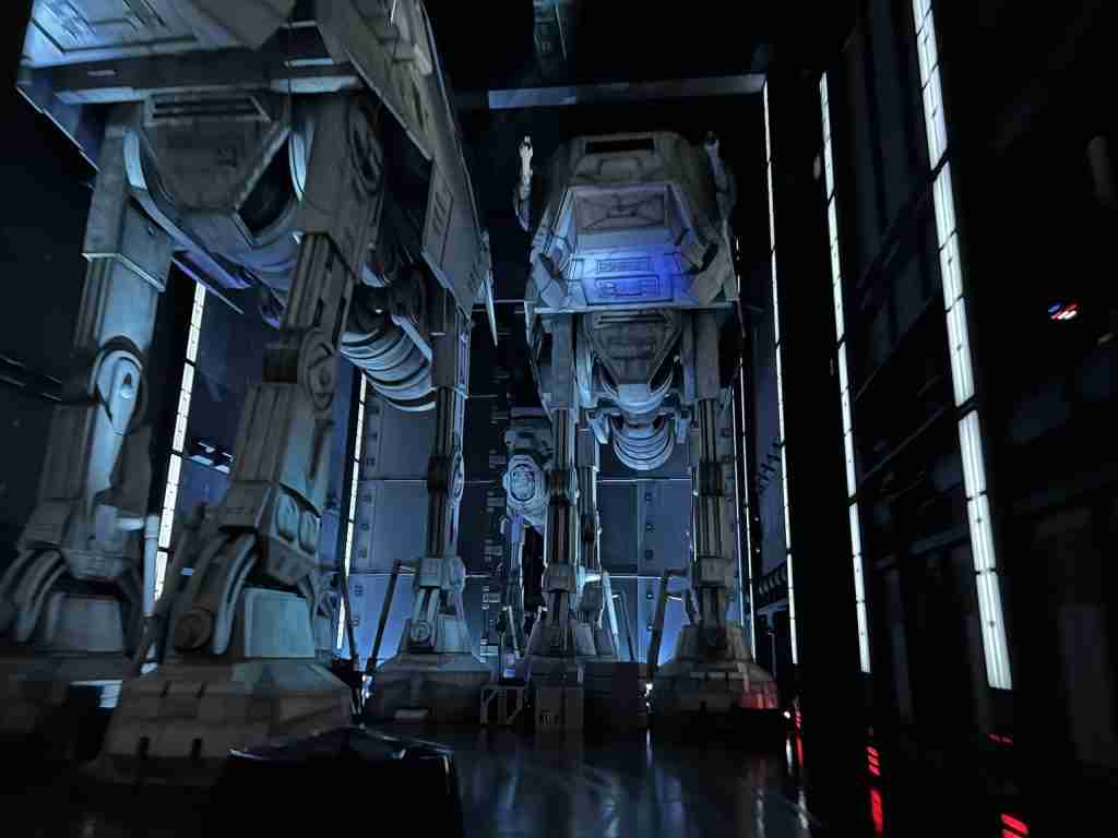 Scene from Rise of the Resistance ride
