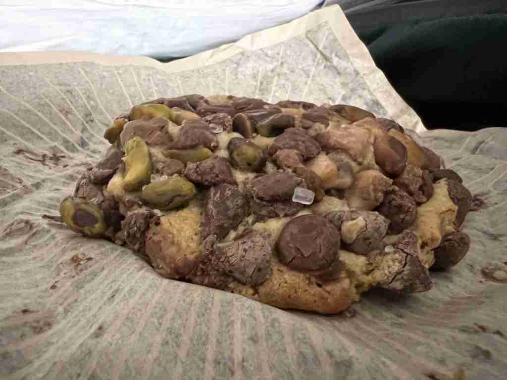 Gideon's pistachio toffee chocolate chip cookie