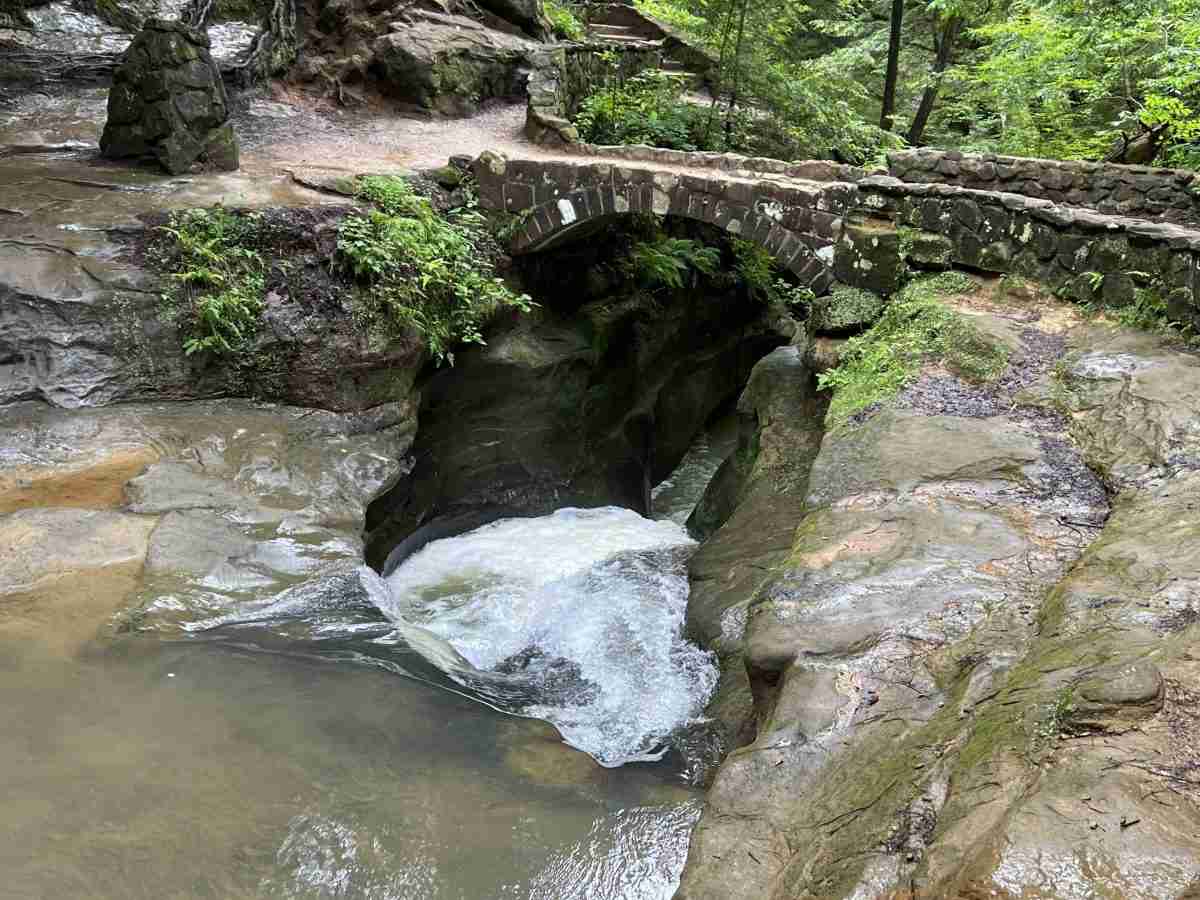 Devil's Bathtub in Hocking Hills
