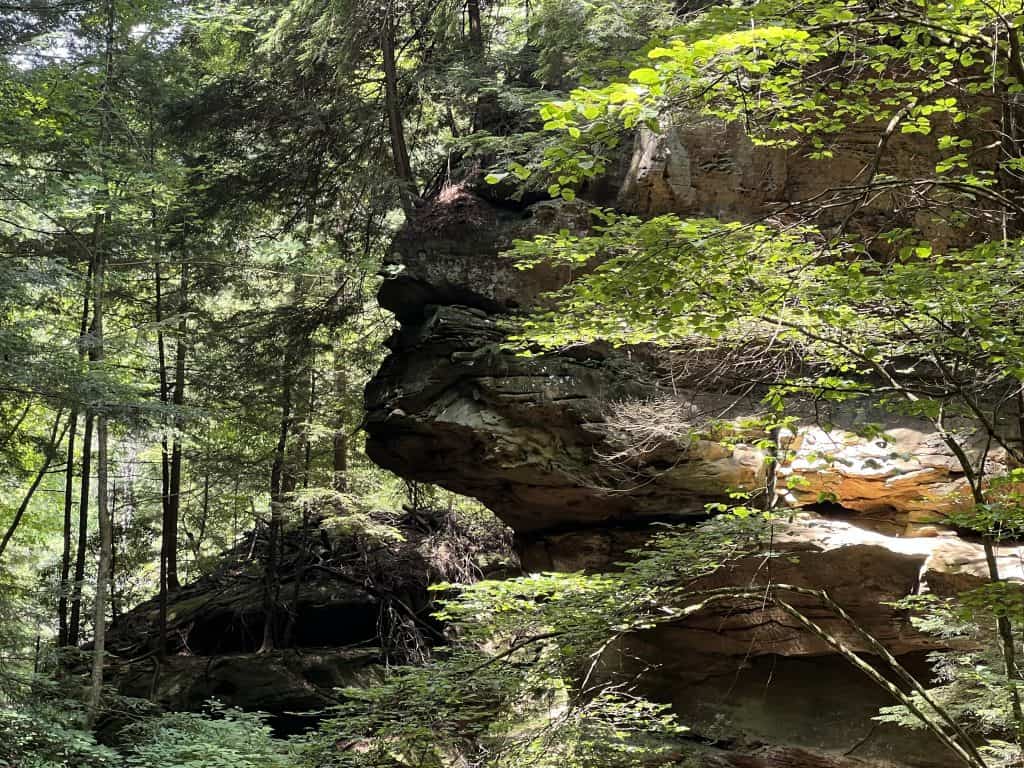 Sphinx Head rock formation near Old Man's Cave