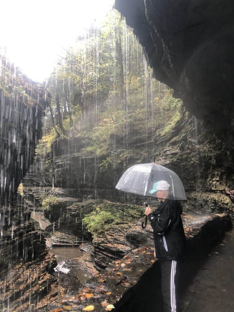 Watkins Glen State Park in the autumn rain