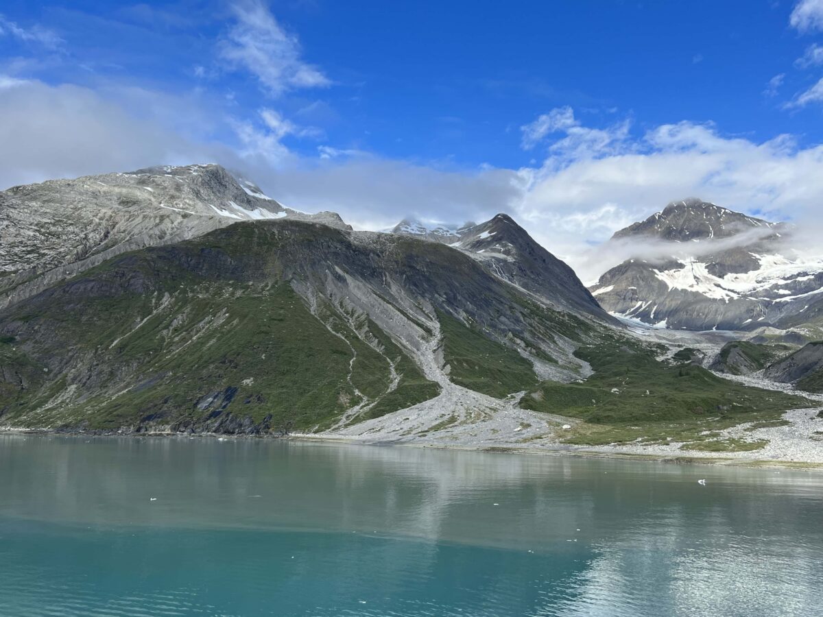 Scenes of Glacier Bay from a cruise ship captured by the Miles with McConkey Travel Blog