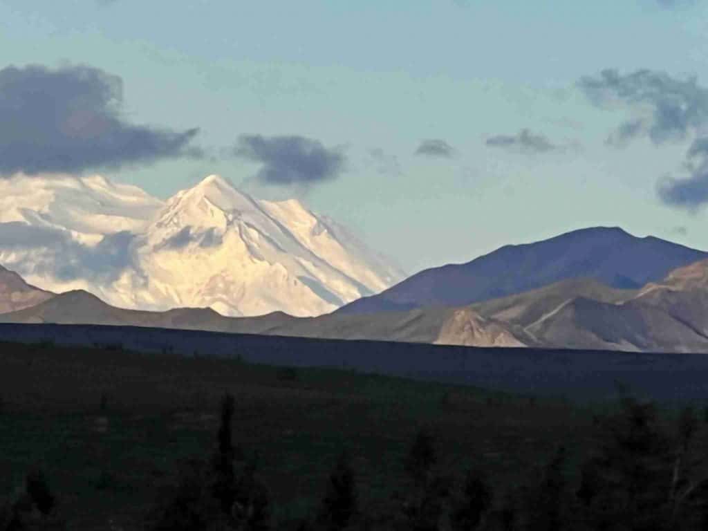 Partial view of Denali from Mountain Vista