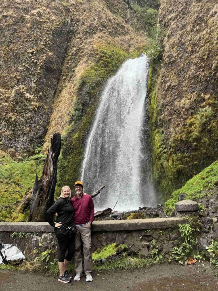 Wahkeena Falls on Columbia River Gorge