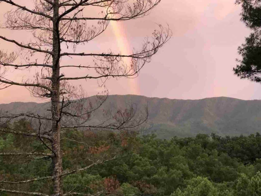 rainbow over the Smokies