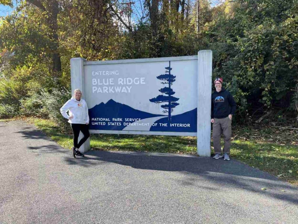 Blue Ridge Parkway sign