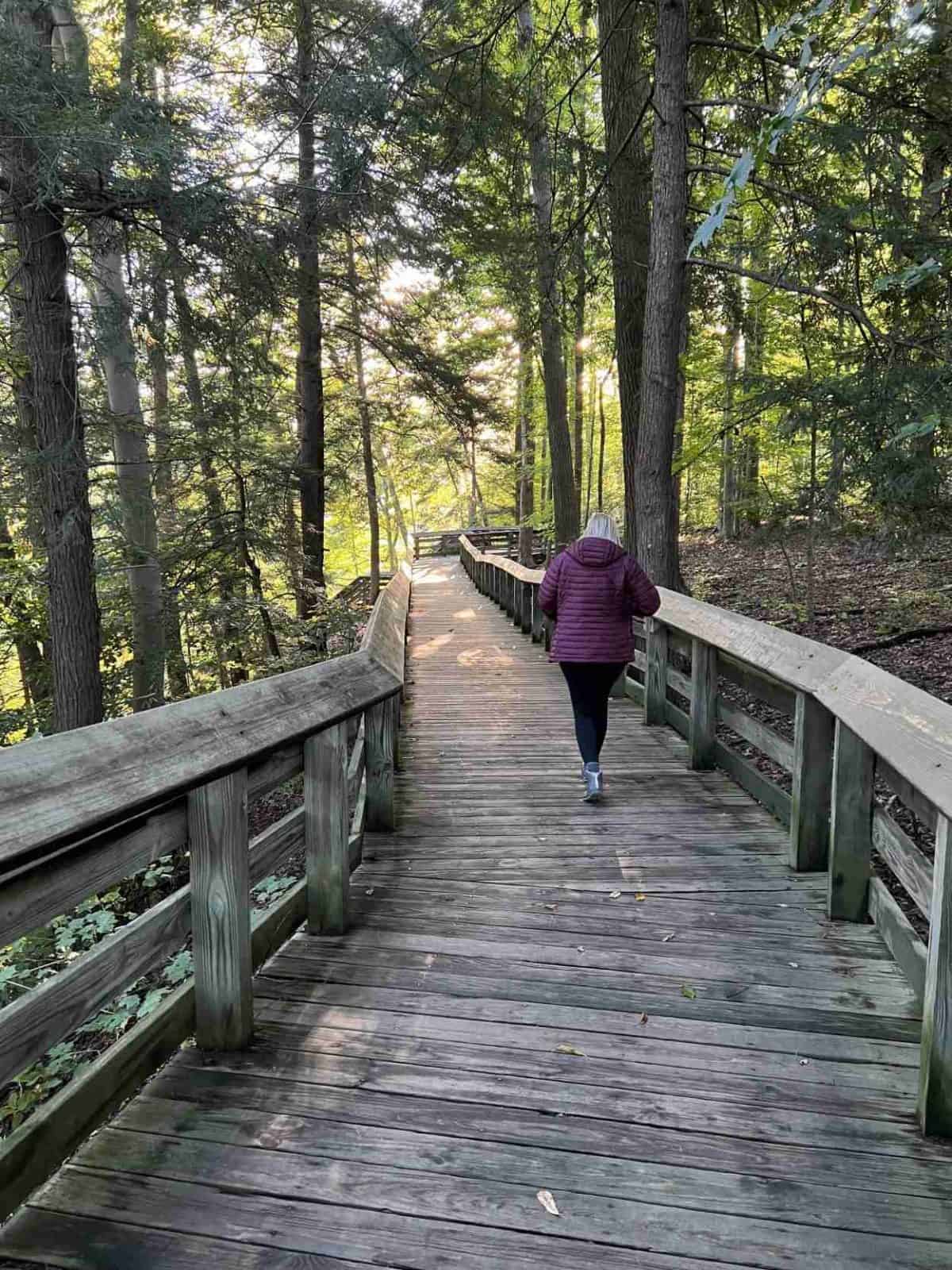 Boardwalk to Brandywine Falls, Cuyahoga Valley National Park, Ohio