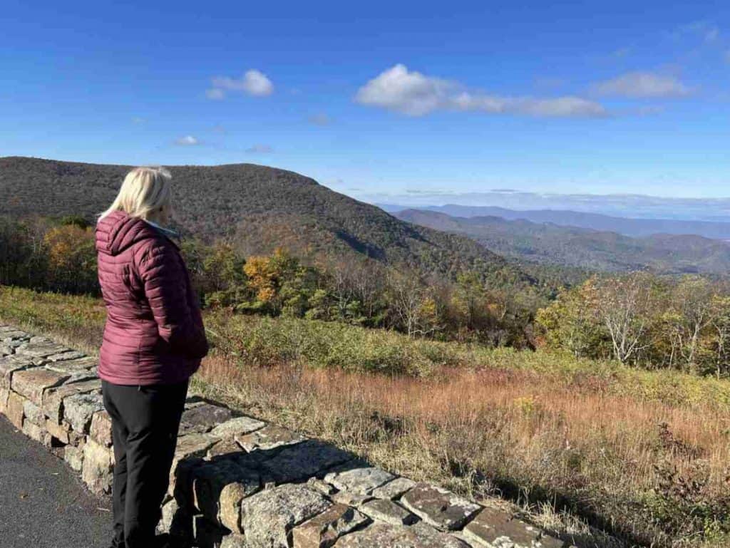 View from Spitler Knoll Overlook on Skyline Drive
