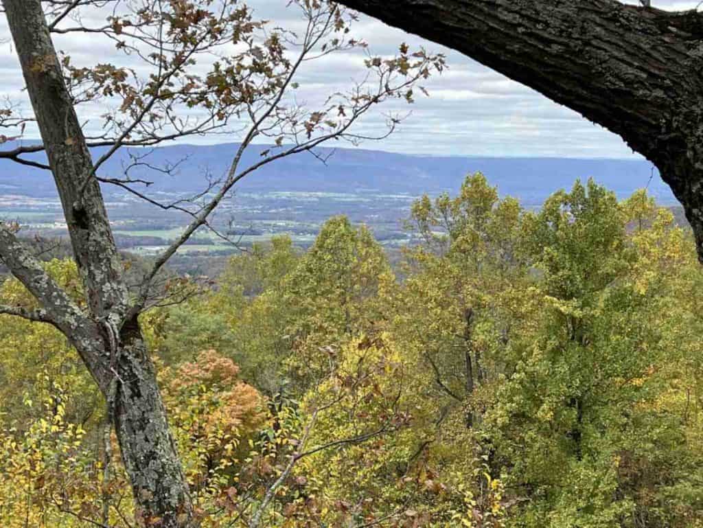 View from Hensley Hollow Overlook on Skyline Drive