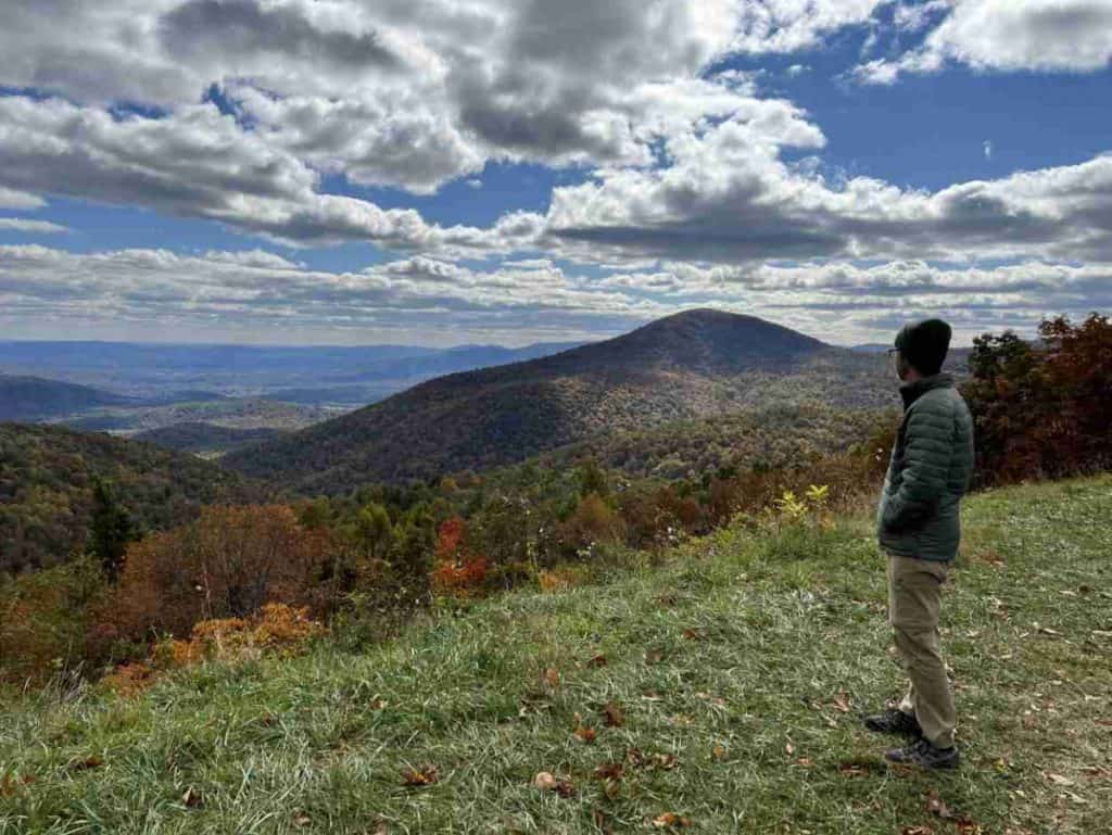 View from Doyles River Overlook on Skyline Drive