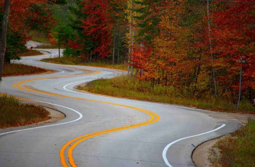 empty concrete road