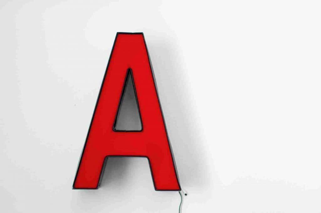red letter A logo