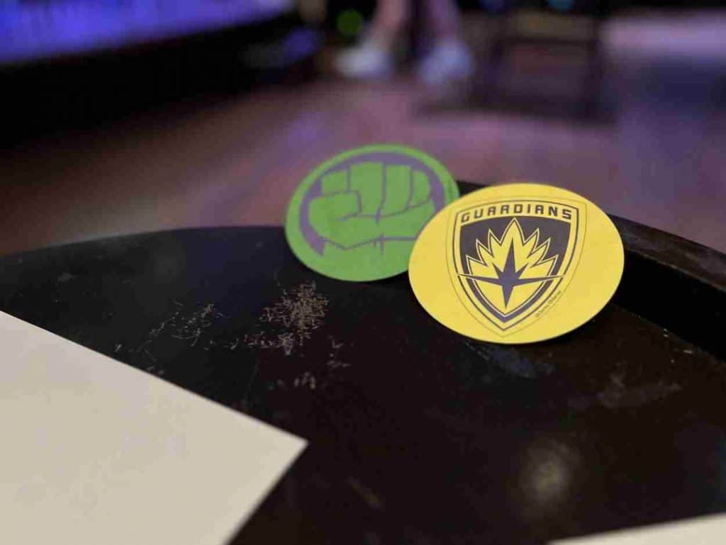 Marvel coasters on Disney cruise