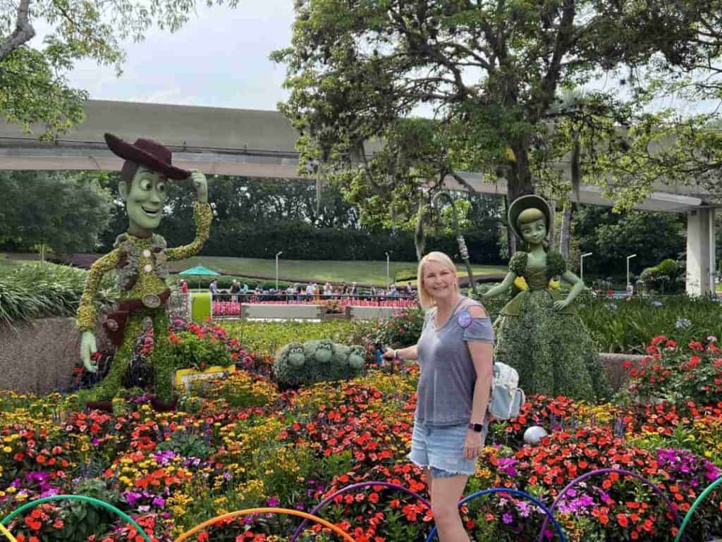 topiaries at Epcot flower and garden festival