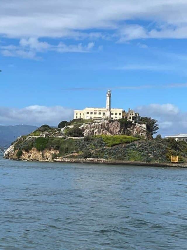 Distant view of Alcatraz Island
