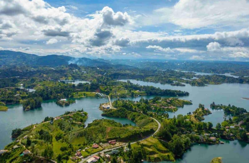 aerial view of Medellin