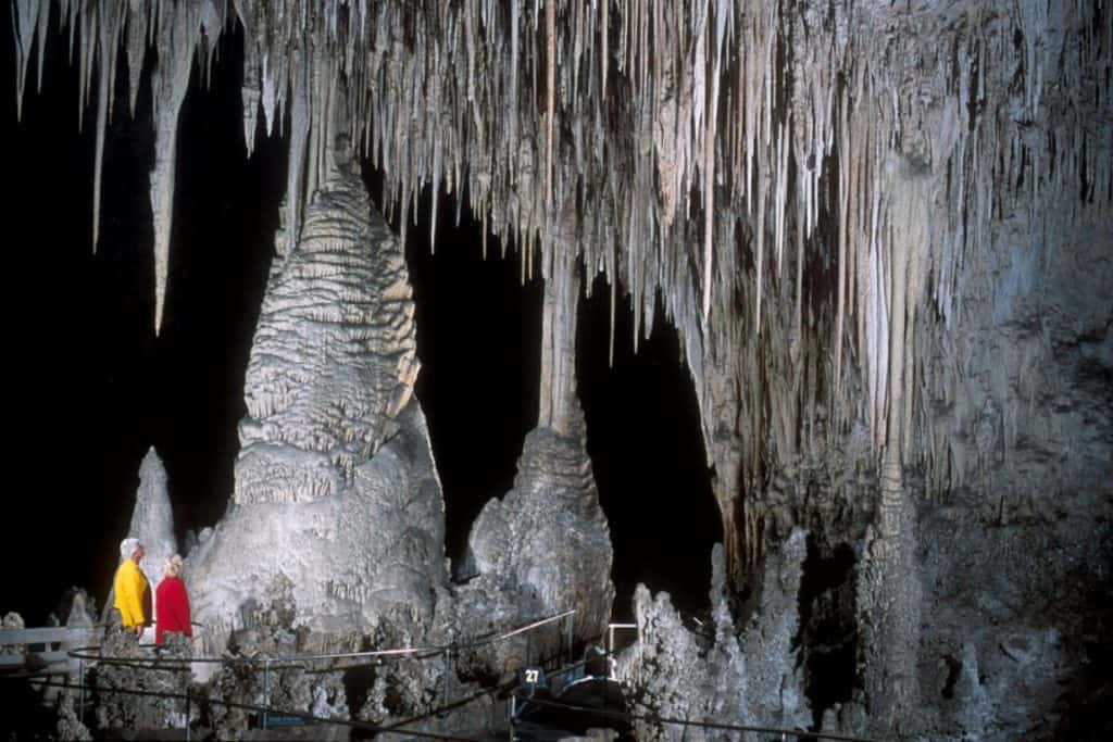 cave formations at Carlsbad Caverns