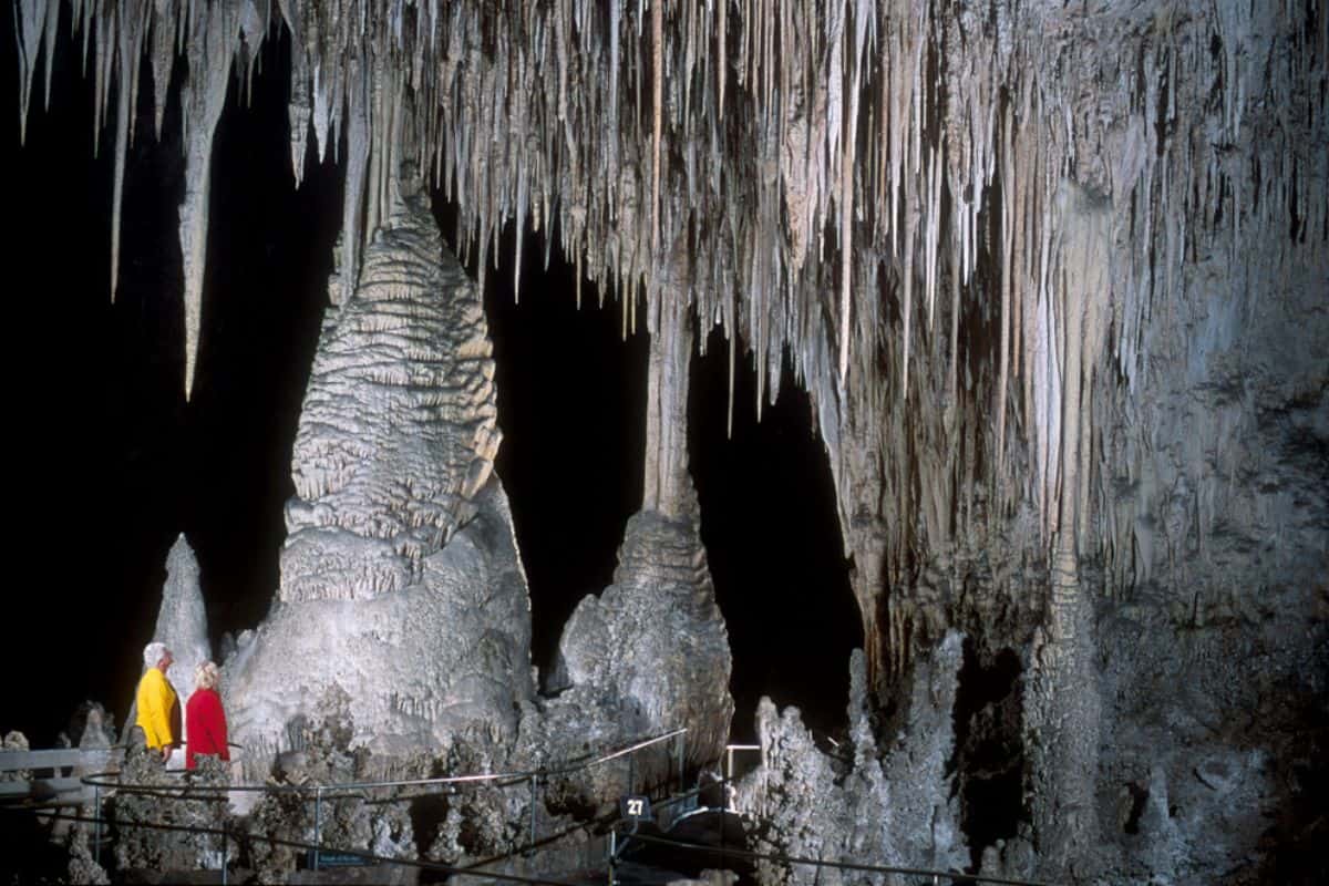 cave formations at Carlsbad Caverns