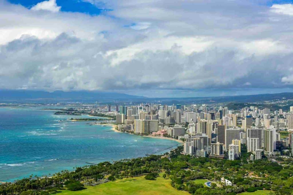 aerial photography of buildings during daytime - Honolulu, Oahu