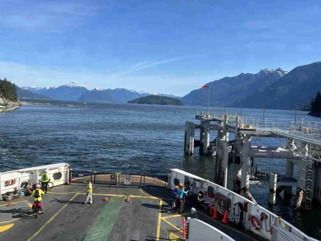 View from a ferry in Vancouver, B