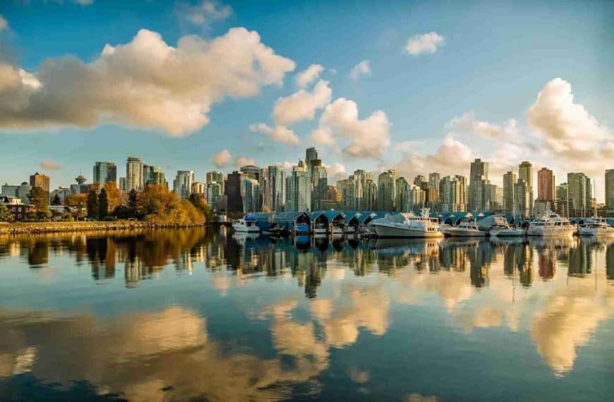 buildings and body of water