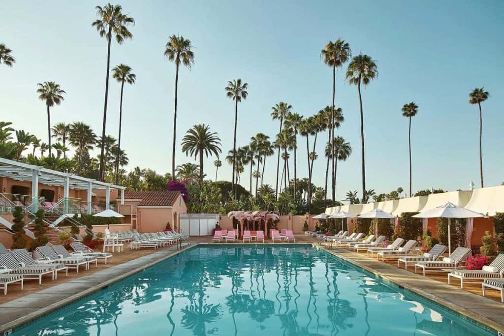 Barbie-inspired pink hotel, The Beverly Hills Hotel