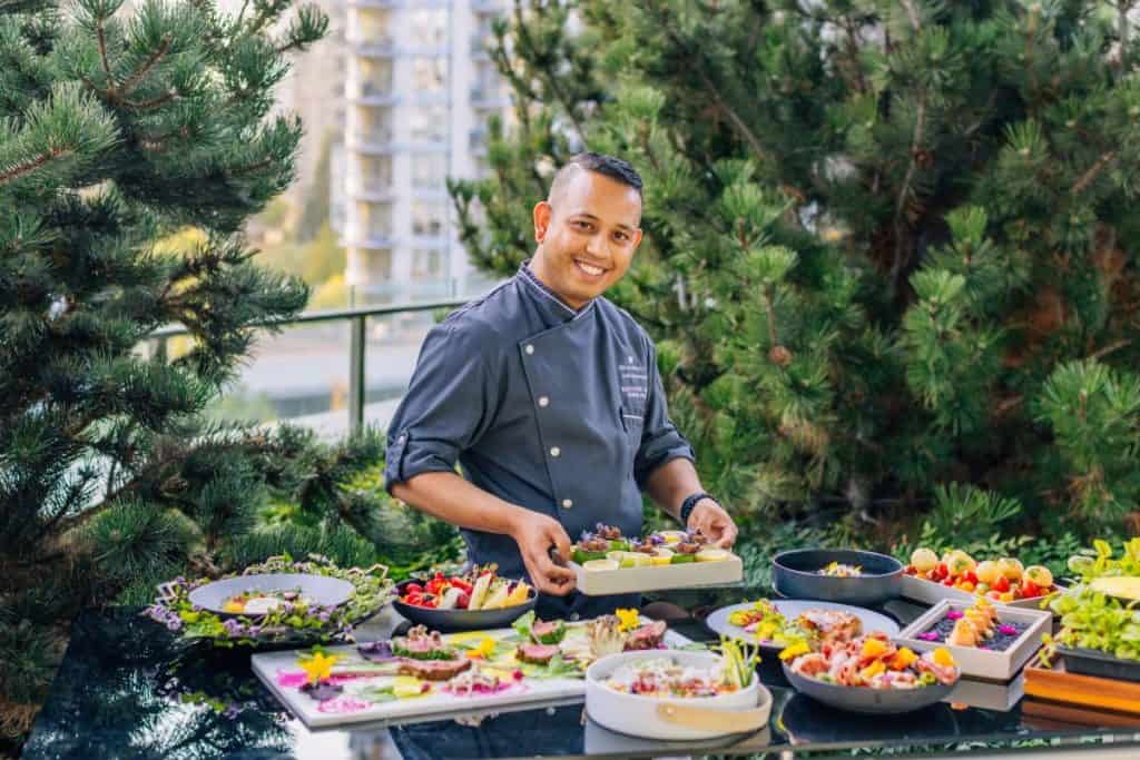 Chef Kunal Dighe at the DOUGLAS in Vancouver, BC