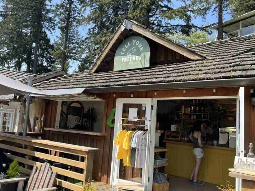 Things to do on Bowen Island - eat at Tell Your Friends Cafe