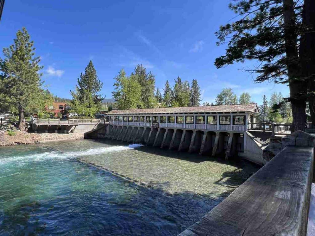things to do in Tahoe City - visit the Lake Tahoe Dam