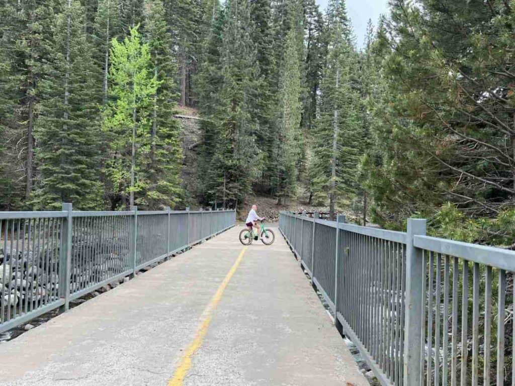 things to do in Tahoe City - bicycle ride on the Truckee River Bike Trail