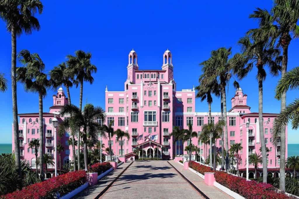 Barbie-inspired pink hotel, the Don Cesar