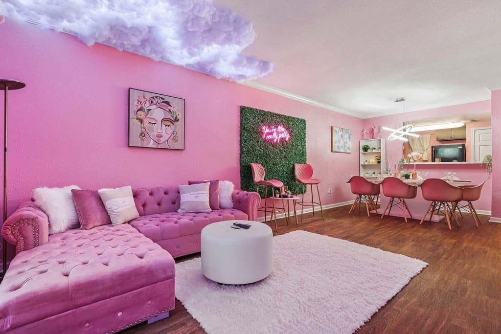 Barbie-inspired pink vacation rental, The Pink Palace