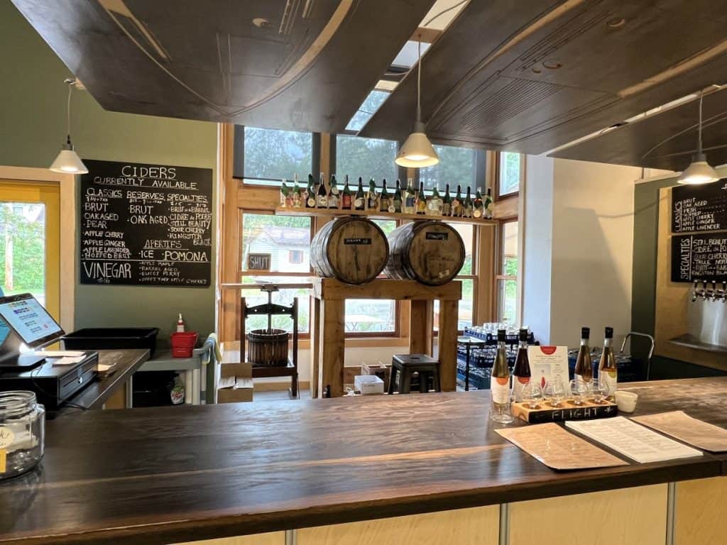 Island Orchard Cider in Ellison Bay, Wisconsin