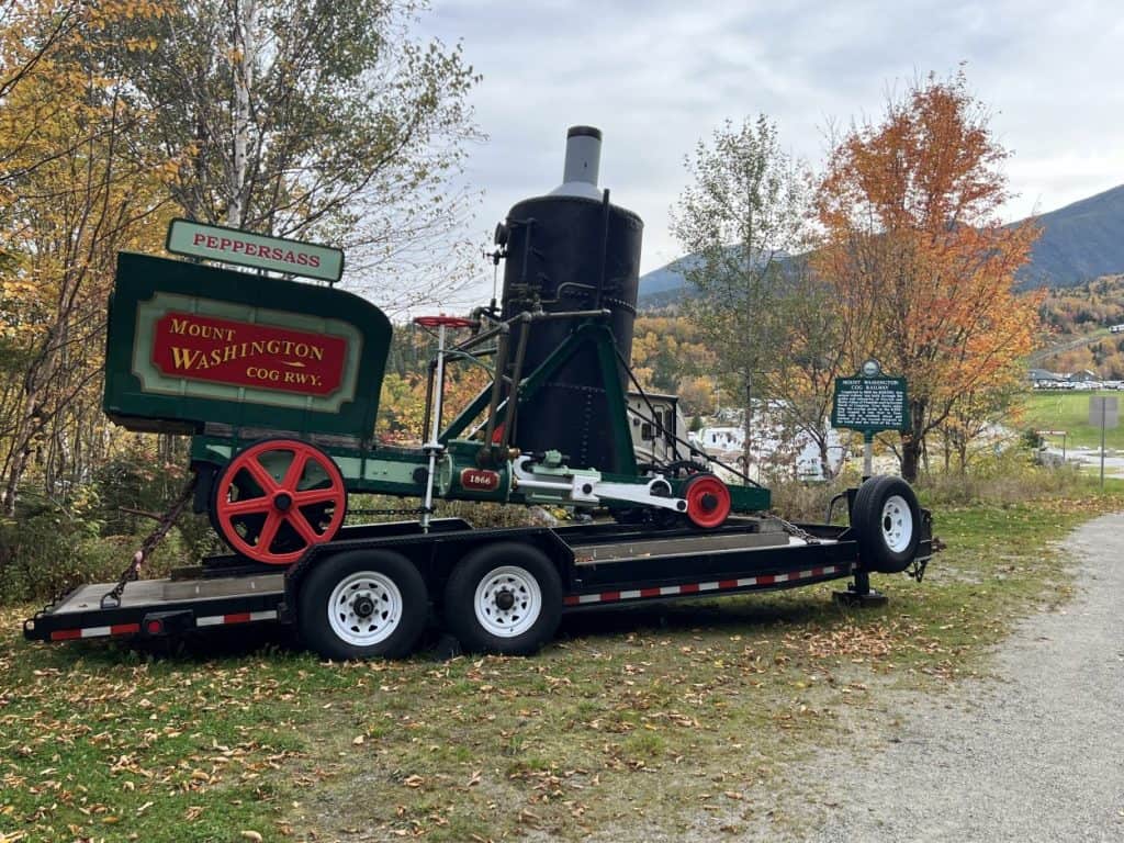 Old Peppersass - the first locomotive on the Mount Washington Cog Railway
