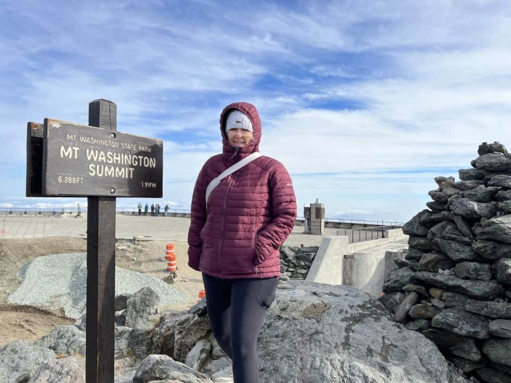 Mount Washington summit sign