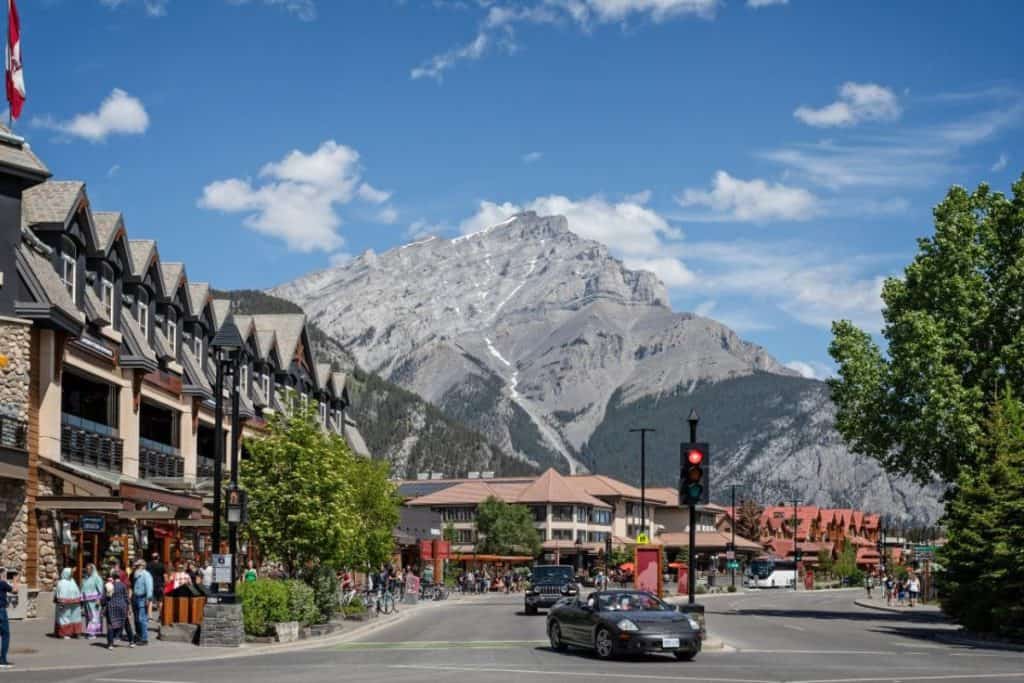 View on Banff Avenue
