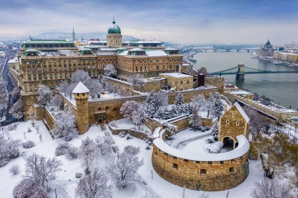Budapest, Hungary in winter