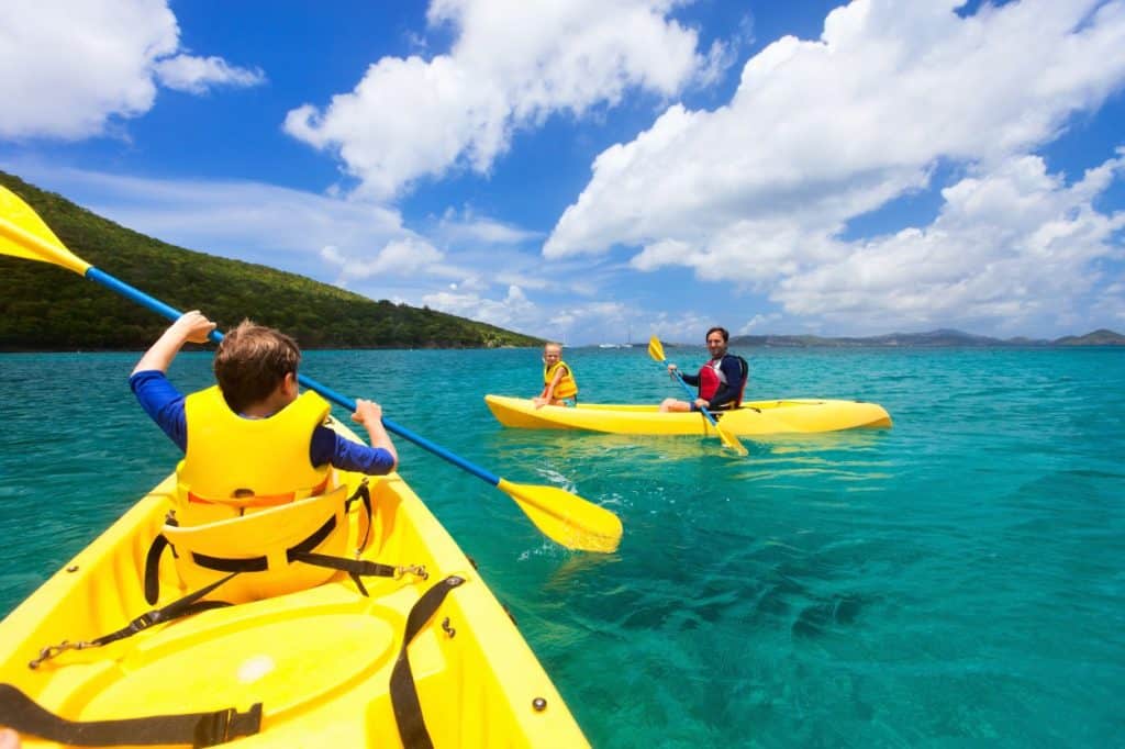 Outdoor adventures with kids - paddling