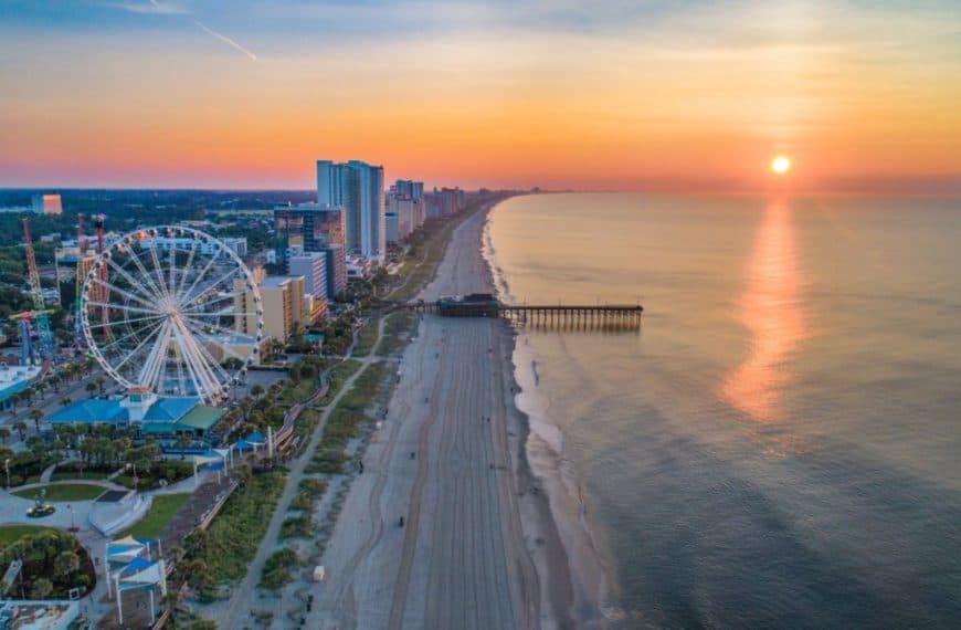 Aerial view of Myrtle Beach