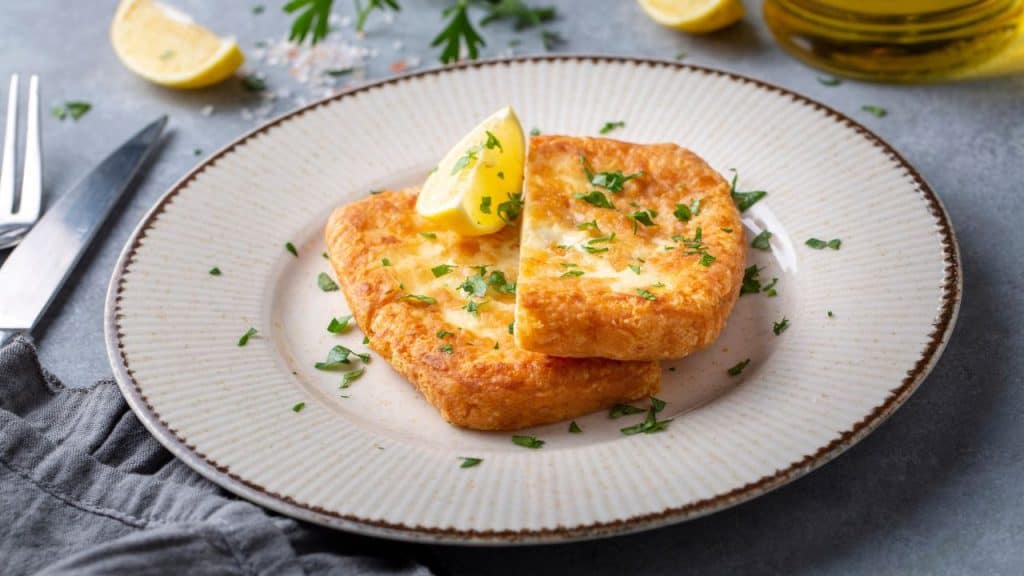 Saganaki - Greek fried cheese