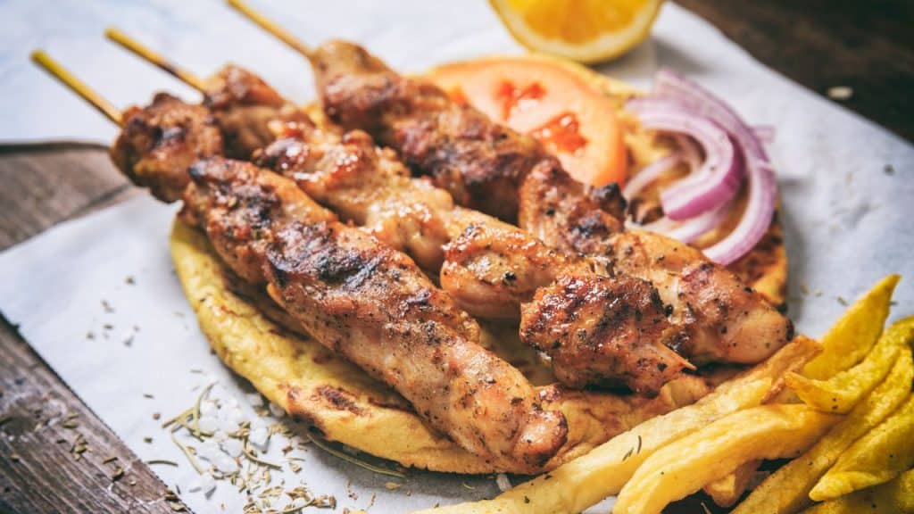 Souvlaki - meat skewers