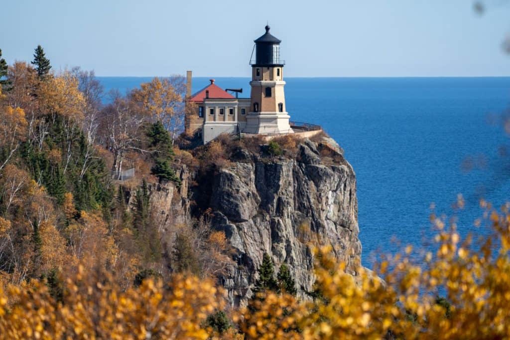 Iconic lighthouses in the US - Split Rock Lighthouse in Minnesota.