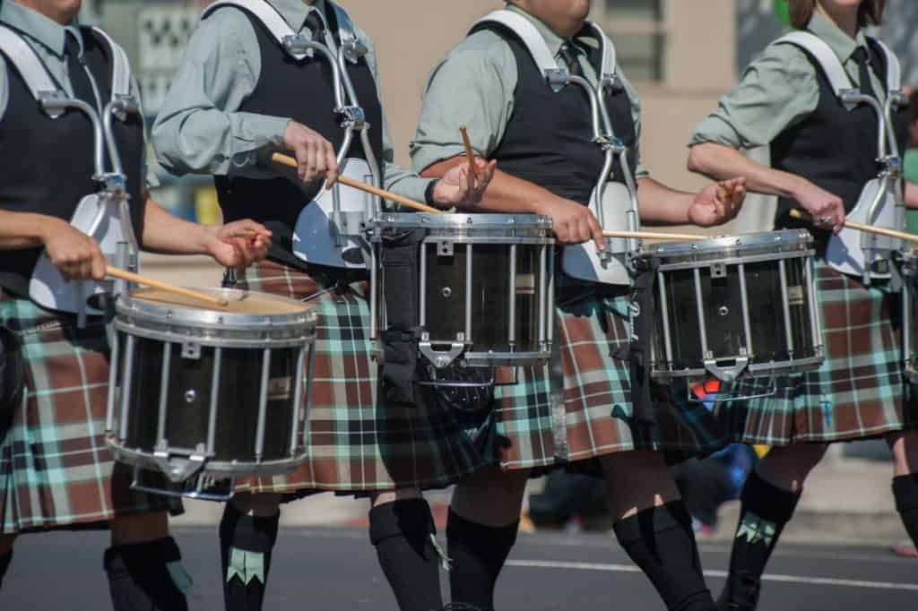 St. Patrick's day parade drummers