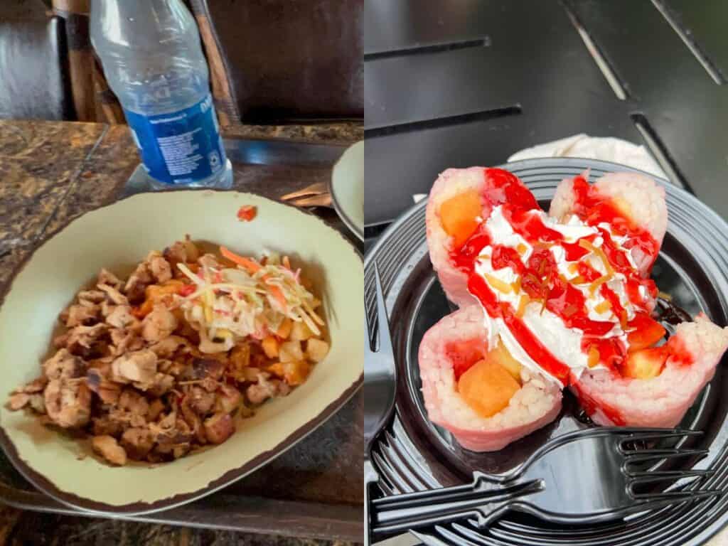 Food from Animal Kingdom and EPCOT