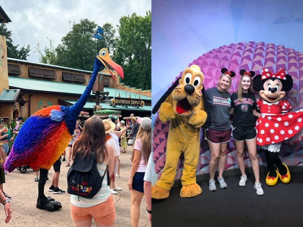 Characters in Animal Kingdom and EPCOT
